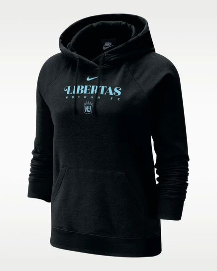 Женское худи Nike Gotham FC Phoenix Fleece, черное