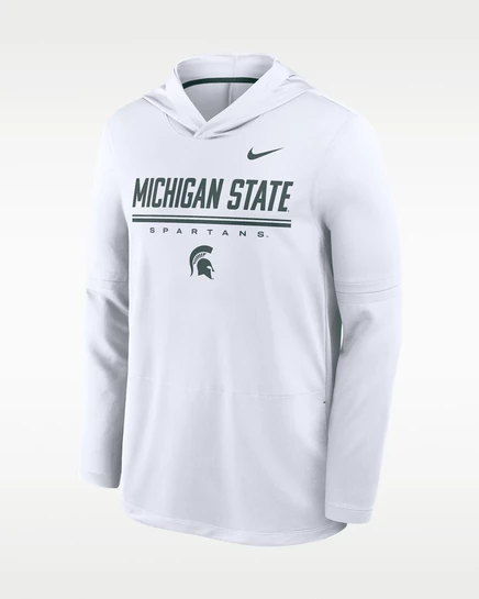 Мужской лонгслив Nike Michigan State Dri-FIT, бело-зеленый