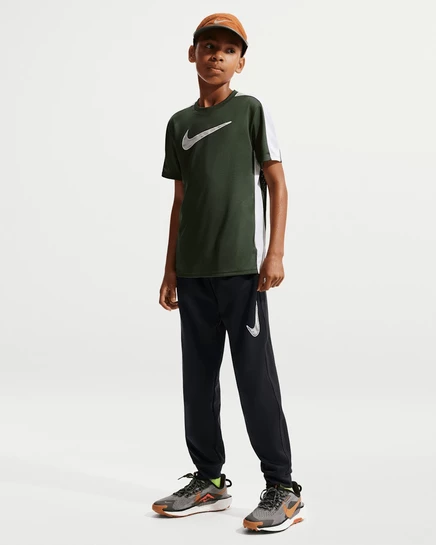 Детские (мальчики) штаны Nike Multi вязаные, черно-белые