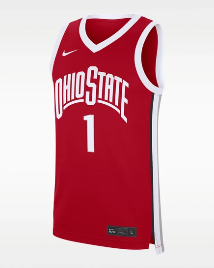Мужская баскетбольная майка Nike Ohio State, университетский красный