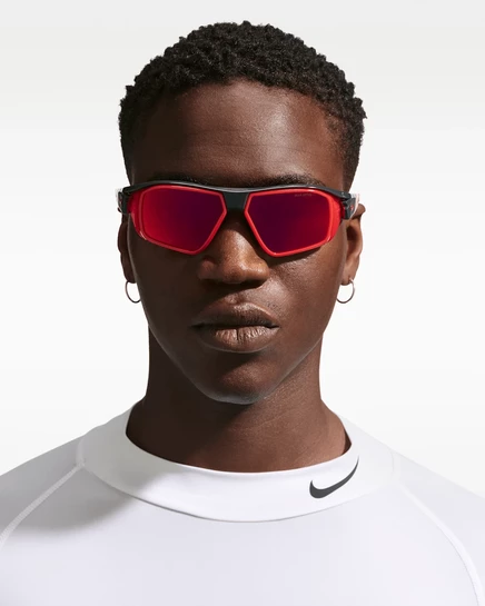 Мужские солнцезащитные очки Nike Show X3 Flyfree, антрацитово-красные