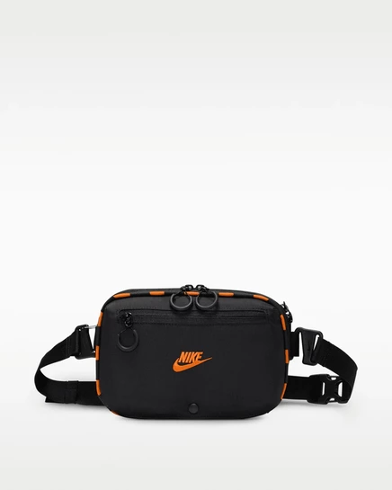 Унисекс сумка через плечо Nike Hayward Patrol 4 л, чёрная/оранжевая