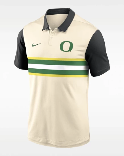 Мужское поло Nike Oregon Vapor Primary Logo Dri-FIT, натуральное