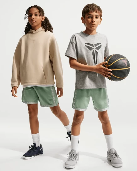 Детские баскетбольные шорты Nike Kobe Mamba, кремовые