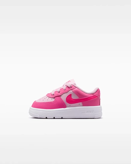 Детские кроссовки Nike Force 1 для малышей, розово-белые