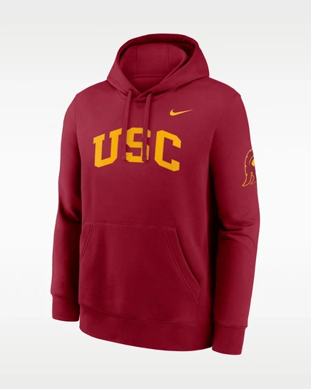 Мужское худи Nike USC Sideline Club, красное