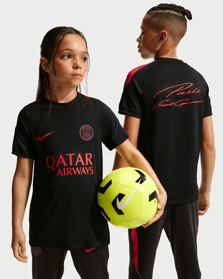 Детская футболка Nike PSG Strike, черно-сине-красная