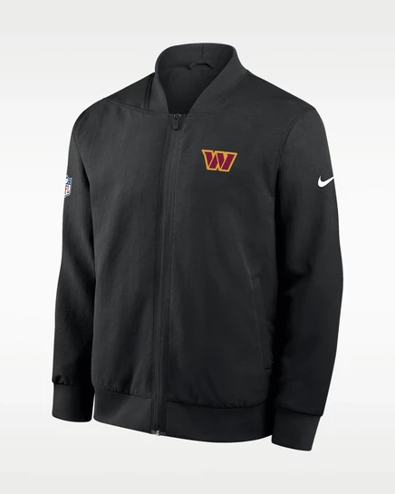 Мужской бомбер Nike Washington Commanders, черный