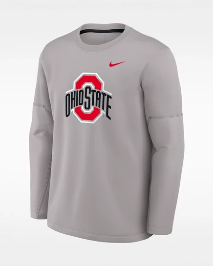 Мужская термофутболка Nike Ohio State, серо-черная