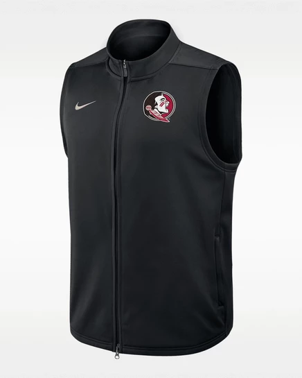 Мужской жилет Nike Therma-FIT Florida State Victory, черный