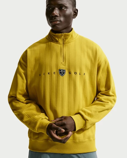 Мужская толстовка Nike Fairway Fresh, шафрановая/черная