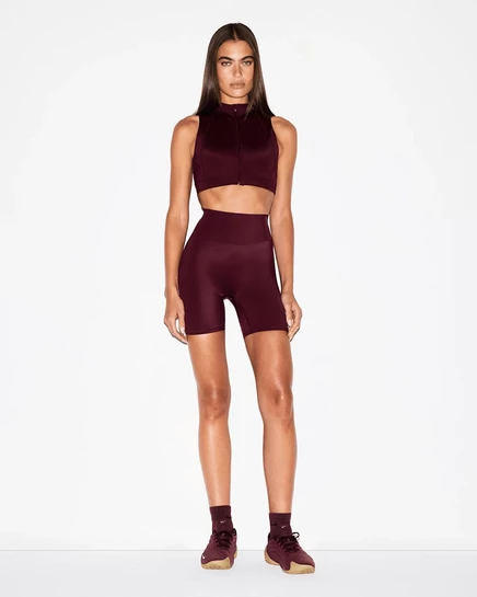 Женские велошорты Nike NikeSKIMS Shine 5″, смородиновые