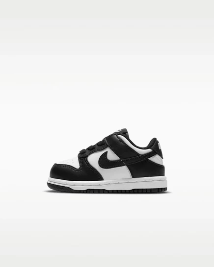 Детские кроссовки Nike Dunk Low для малышей белые/черные