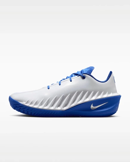 Баскетбольные кроссовки Nike G.T. Cut 4, белые, сине-серебристые