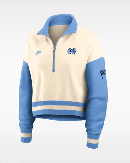 Женский свитшот Nike North Carolina Legacy, сине-белый