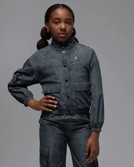 Детская легкая куртка Jordan Blue Jeans and Bling, черная