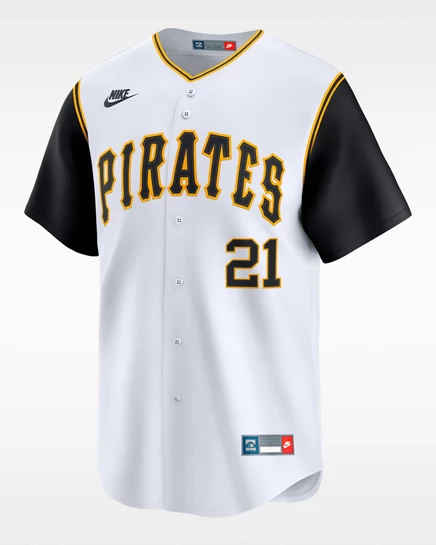 Мужское джерси Nike Roberto Clemente Cooperstown, белое