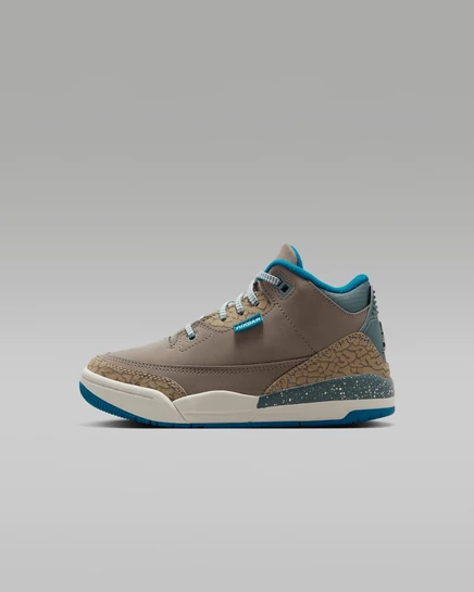 Детские кроссовки Jordan 3 Retro, оливково‑хаки