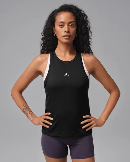 Женский топ Jordan Sport Essentials Dri-FIT, черно-белый