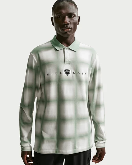 Мужское поло Nike Fairway Fresh, длинный рукав, дымчатый