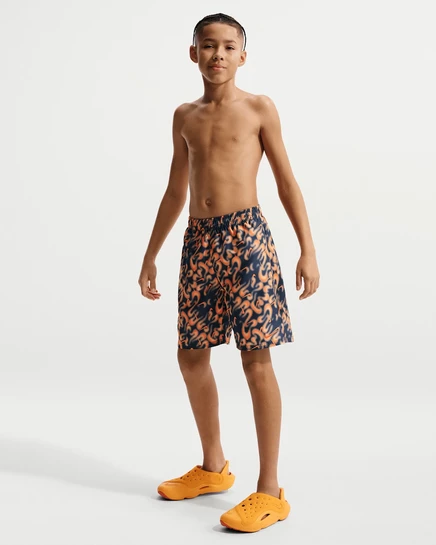Плавки-шорты для мальчиков Nike Swim Breaker 7″ с вкладышем, темно-синие