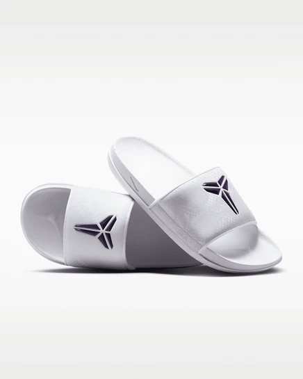 Мужские шлепанцы Nike Kobe Offcourt, белые/фиолетовые