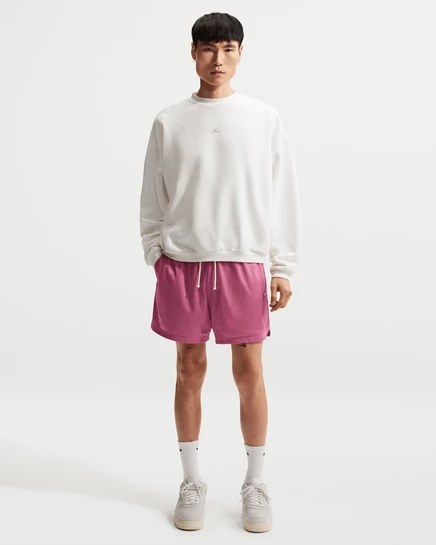 Мужские шорты Nike Standard Issue 5″ из сетки, пионово-розовые