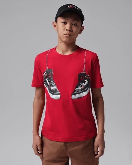 Футболка для мальчиков Jordan AJ3, красная