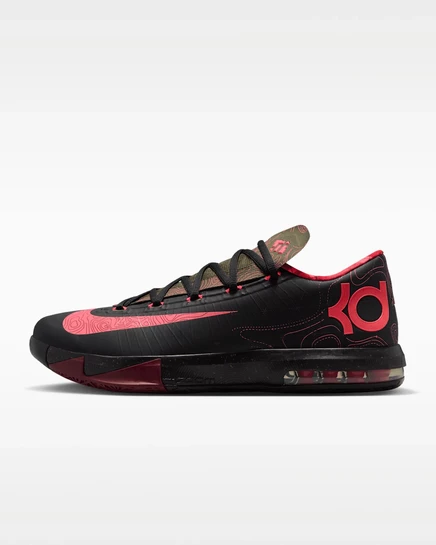 Мужские кроссовки Nike KD 6, черные/оливковые/красные
