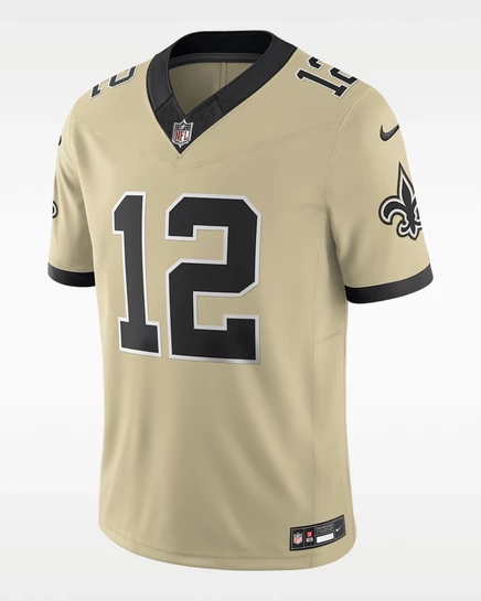 Мужская джерси Nike Chris Olave New Orleans Saints Dri-FIT, золотая