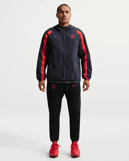 Мужские джоггеры Nike USMNT Tech Fleece, черно-красные