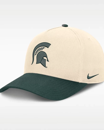 Мужская кепка Nike Campus Prep Rise, бежево-зеленая