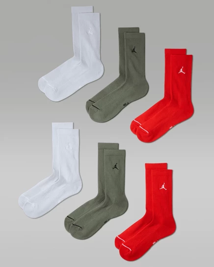 Унисекс носки Jordan Everyday, 6 пар, разноцветные