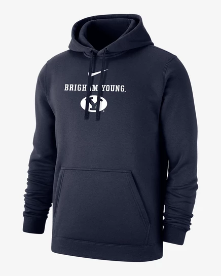 Мужская худи Nike BYU Club Fleece, темно-синяя