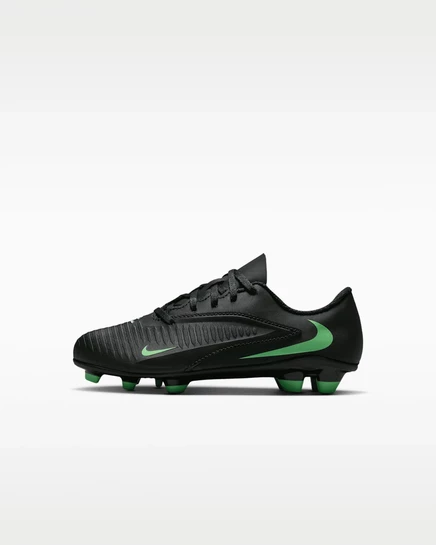 Детские бутсы Nike Phantom 6 Low Club, черные/зеленые