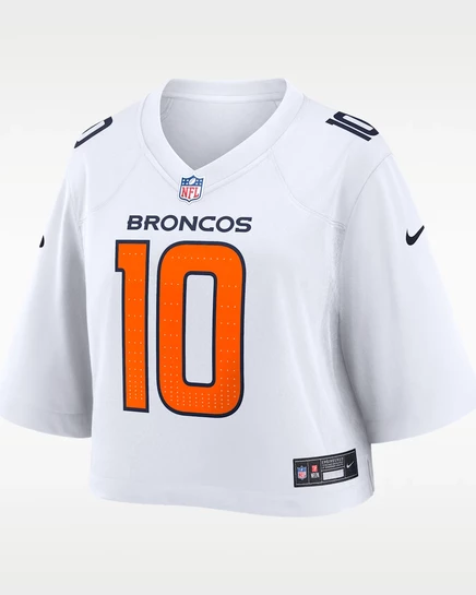 Женская джерси Nike Bo Nix Denver Broncos, белая