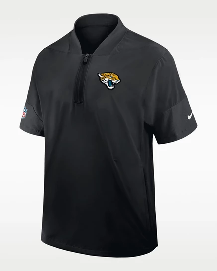 Мужская куртка Nike Jacksonville Jaguars Sideline Coach 1/2-zip, черная