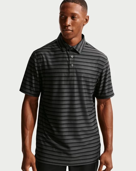 Мужская поло Nike Tailored Performance Dri-FIT, черная/антрацитовая