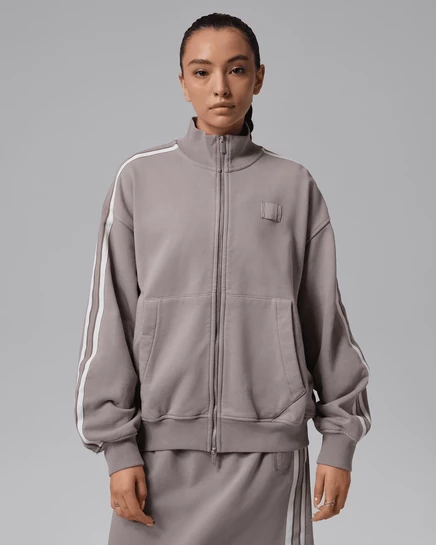 Женская толстовка Jordan Flight Fleece, серо-бежевая