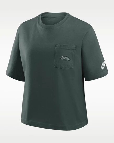Женская футболка Nike Michigan State Legacy, зеленая