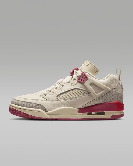 Женские кроссовки Jordan Spizike Low, айвори/красный/молочный/ягодный