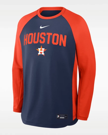 Мужской пуловер Nike Dri-FIT Houston Astros, темно-синий
