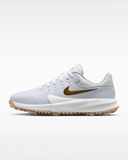 Унисекс кроссовки для гольфа Nike Victory Pro 4, белые/золотистые