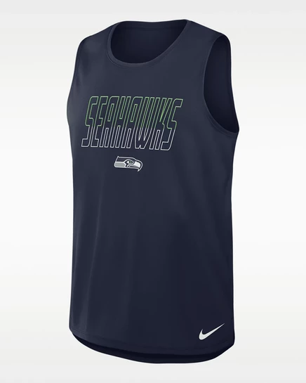 Мужская майка Nike Seattle Seahawks Dri-FIT, темно-синяя