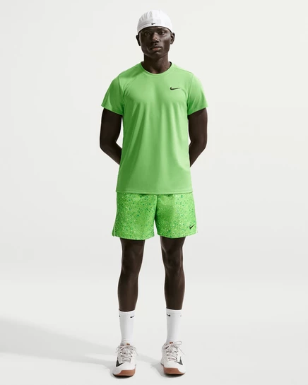 Мужские шорты NikeCourt Victory Dri-FIT, зелено-черные