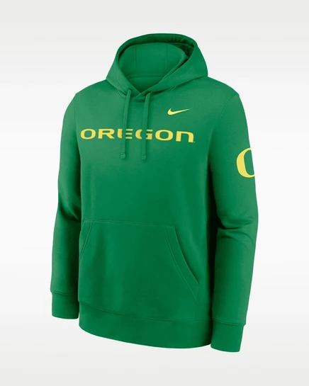 Мужское худи Nike Oregon Sideline Club, зеленое