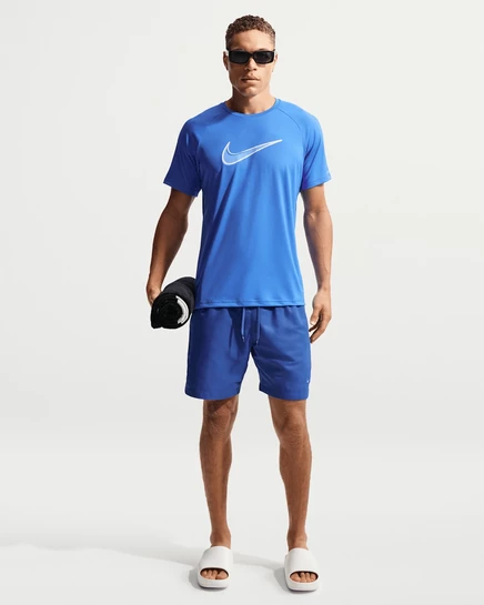 Мужские плавки-шорты Nike Fadeaway 7″ с подкладкой, синие
