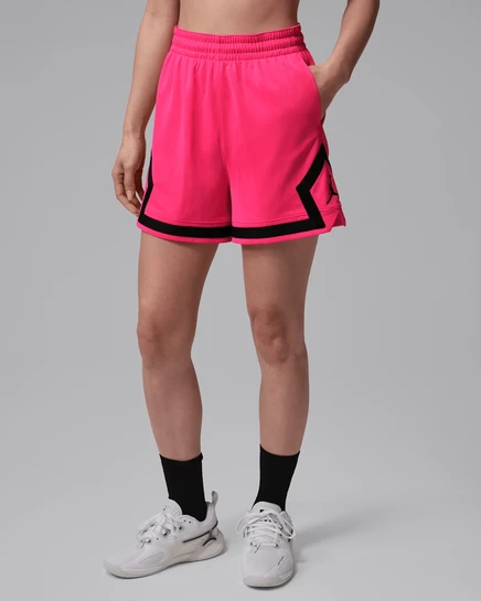 Женские шорты Jordan Sport 4″ Diamond, ярко-розовые/черные