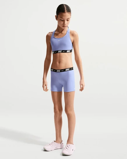 Детский купальник Nike Racerback с шортами, лиловый