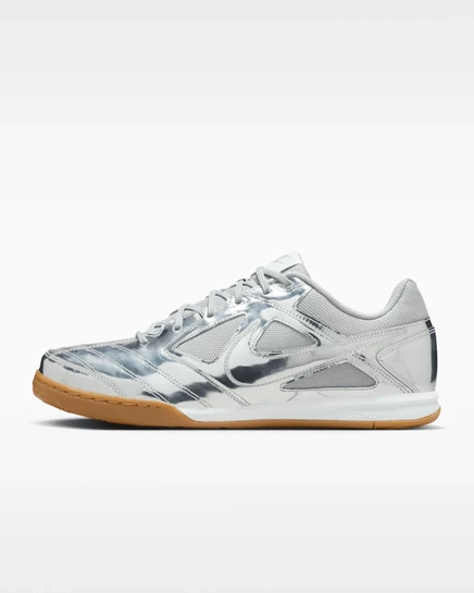 Мужские кеды Nike Gato LV8, серебристо-белые